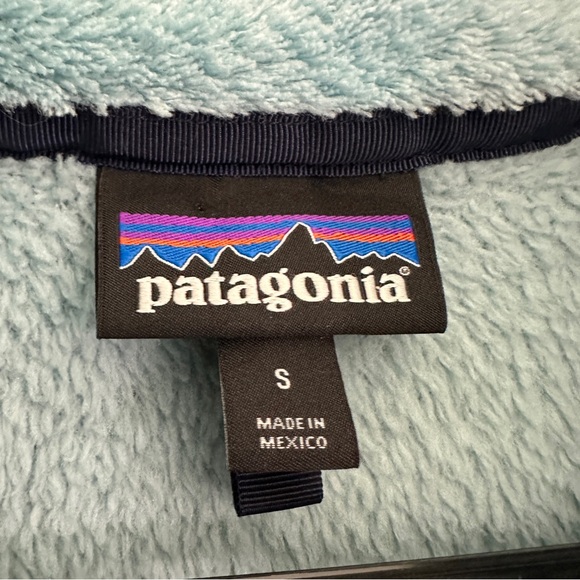 Patagonia Synchilla Snap Women’s Small Blue Pullover Fleece Warm Outdoor Layer - Picture 2 of 3